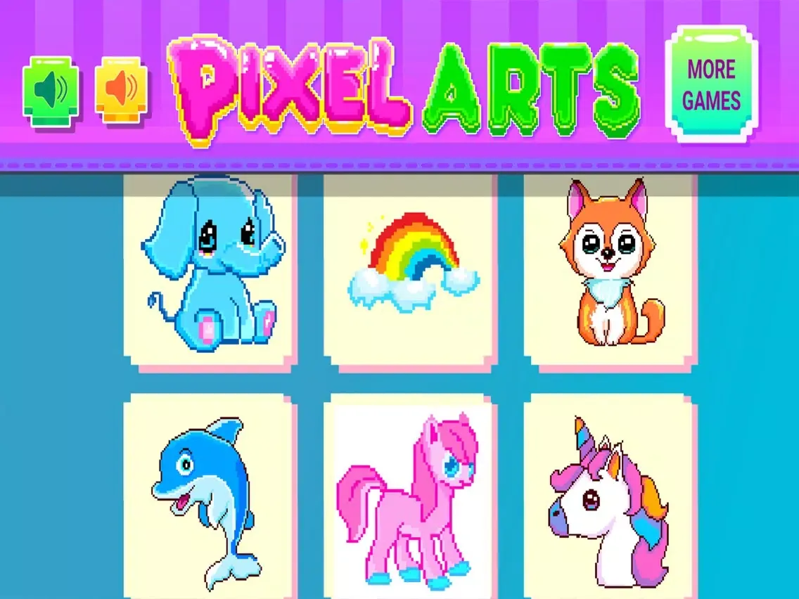 Screenshot di Pixel Arts Color By Numbers iPad 