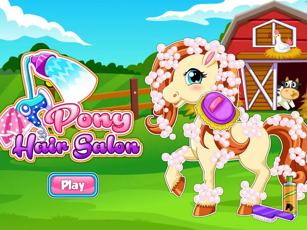 تصاویر Pony Hair Salon Games and Dress Up iPad 