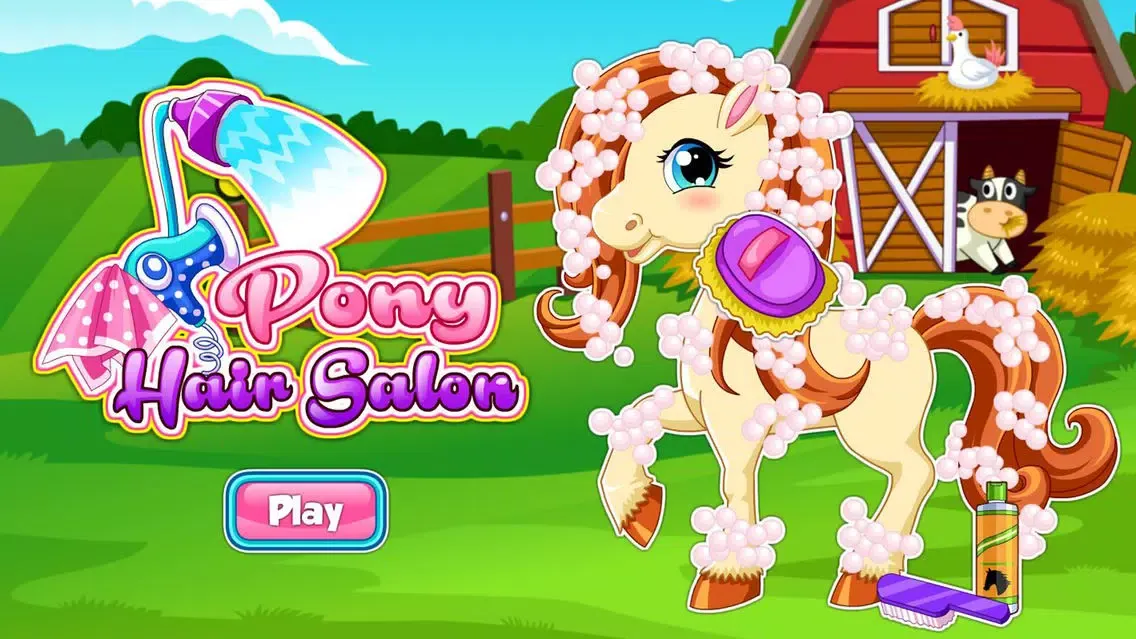 تصاویر Pony Hair Salon Games and Dress Up