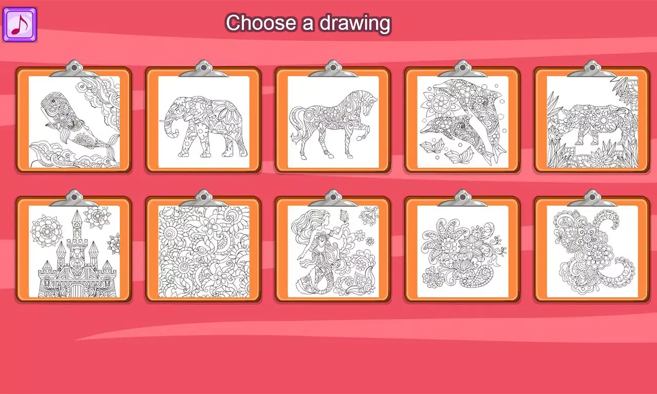 Virtual Mandala Coloring Book 스크린샷