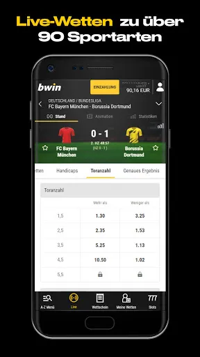 bwin Sportwetten App スクリーンショット
