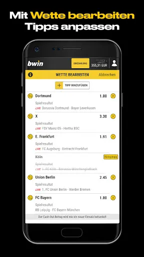 bwin Sportwetten App スクリーンショット