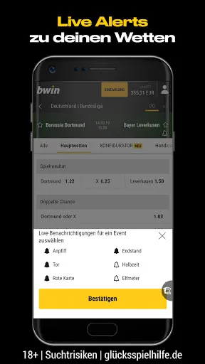 bwin Sportwetten App スクリーンショット