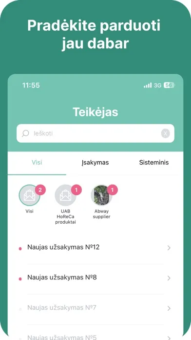 Zrzuty ekranu ABWay.Supplier