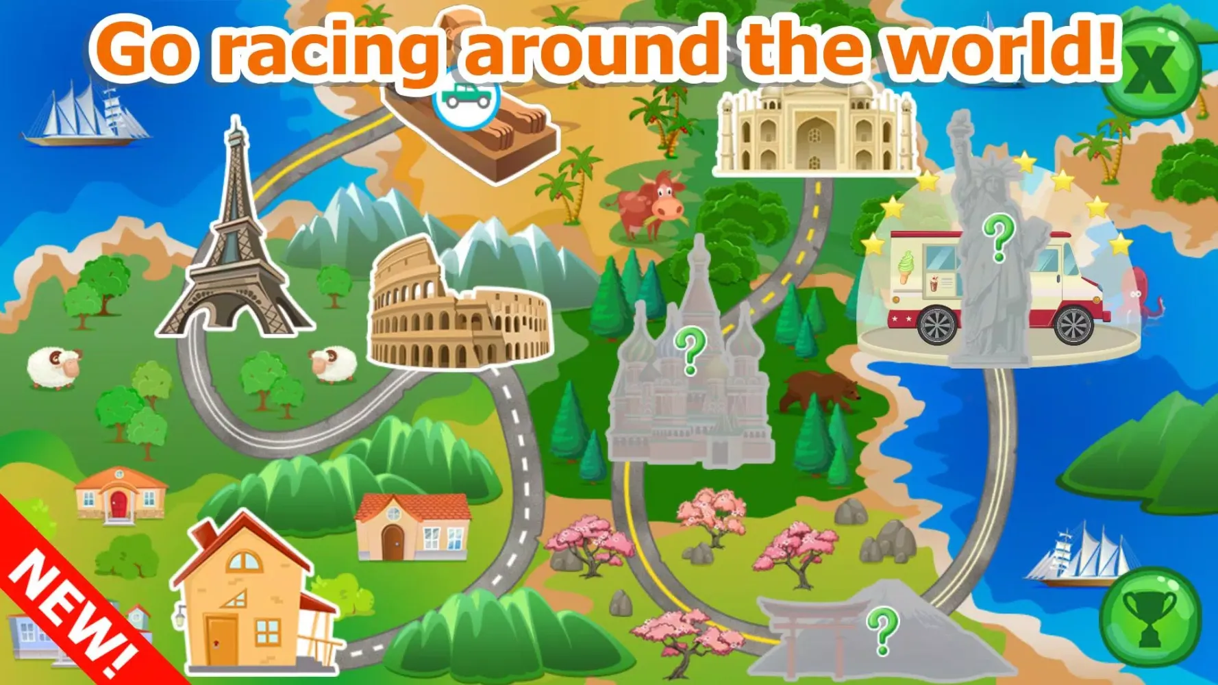 Racing games for toddlers Ekran Görüntüleri
