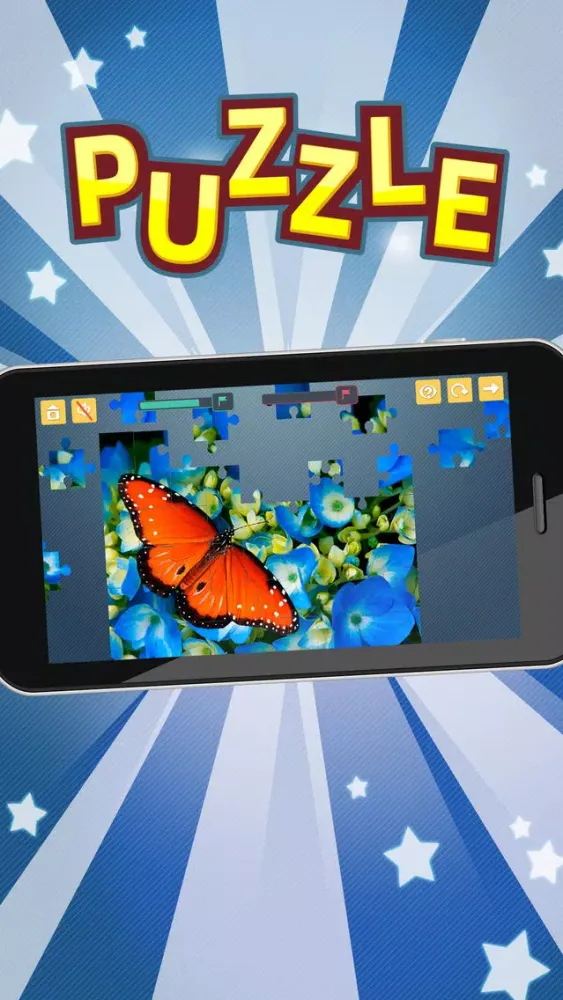 Screenshot di Butterfly Jigsaw Puzzles. Premium