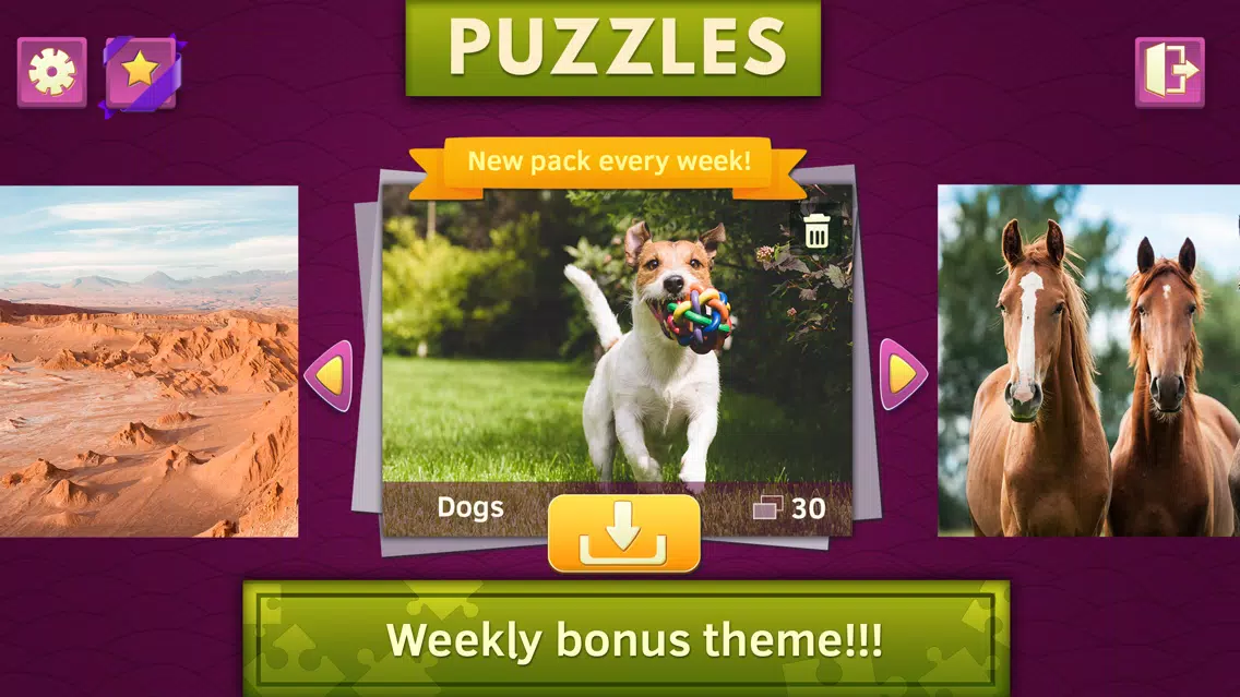 Capturas de tela do Puppies Jigsaw Puzzles