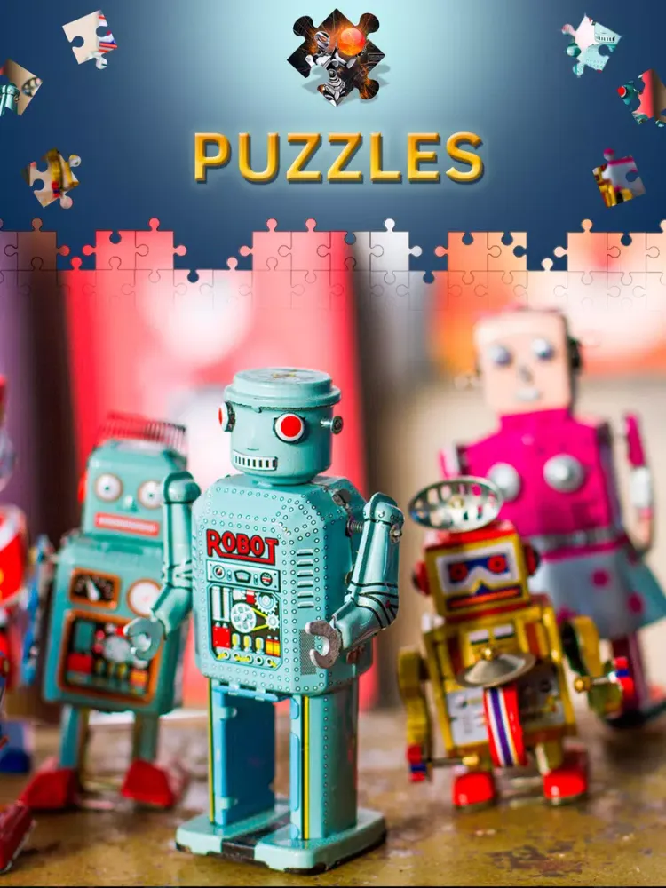 Ảnh chụp màn hình của Robots New Jigsaw Puzzles 2017. Premium iPad 