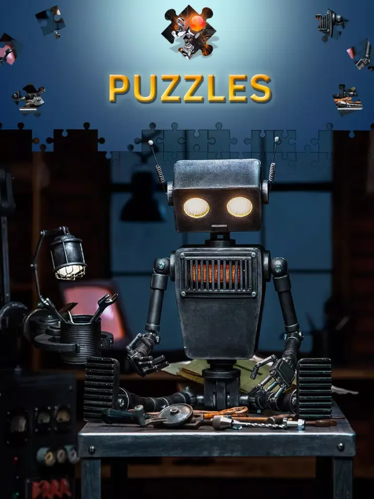 Ảnh chụp màn hình của Robots New Jigsaw Puzzles 2017. Premium iPad 