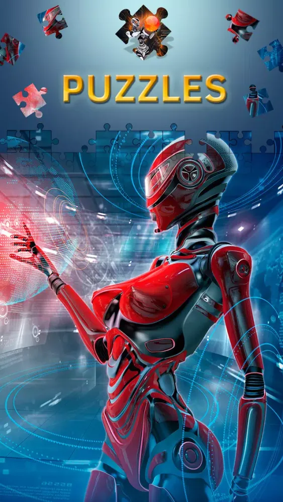 Ảnh chụp màn hình của Robots New Jigsaw Puzzles 2017. Premium