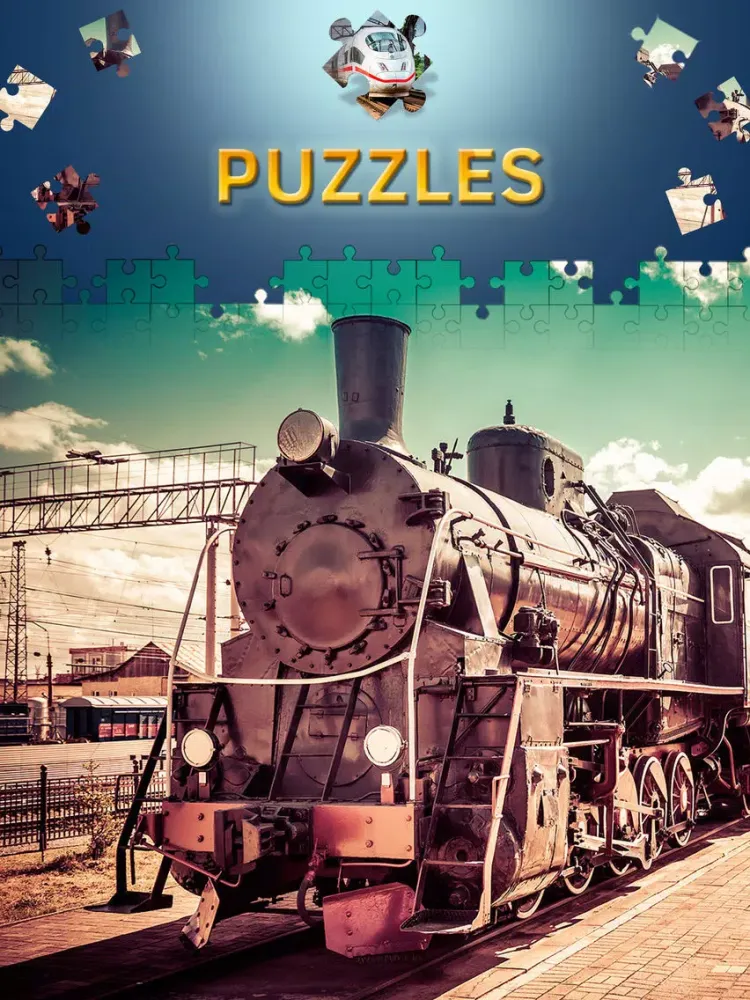 تصاویر Train Jigsaw Puzzle Games. Premium iPad 