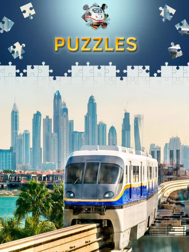 تصاویر Train Jigsaw Puzzle Games. Premium iPad 