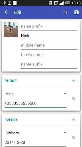 Contacts VCF应用截图