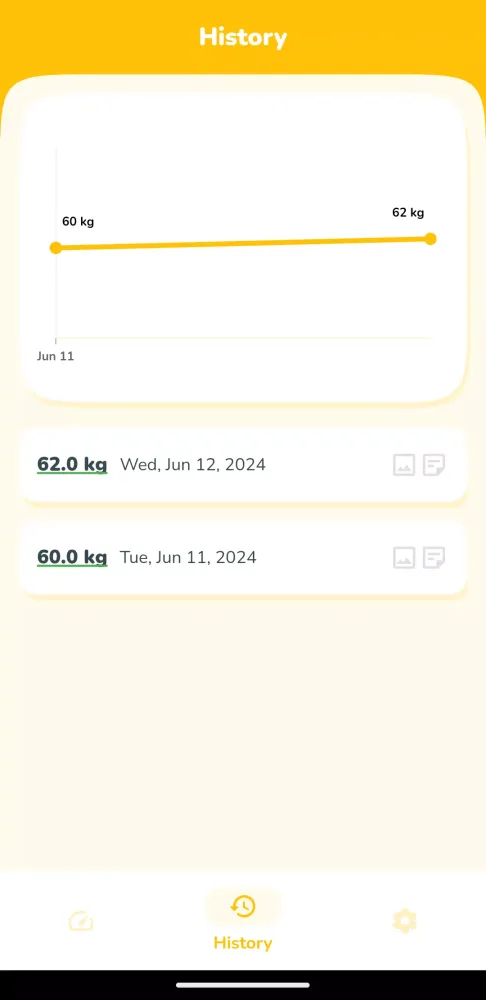 BMI Calculator, weight tracker Screenshots