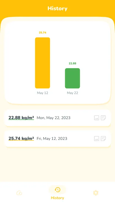 Weight tracker (plus BMI) স্ক্রিনশট