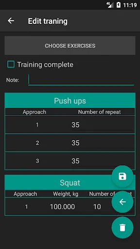 Zrzuty ekranu Advanced Sport Training Calend