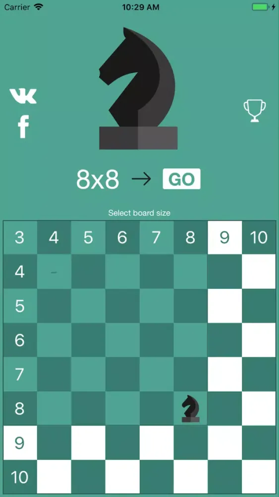 Knight's tour сhess game应用截图