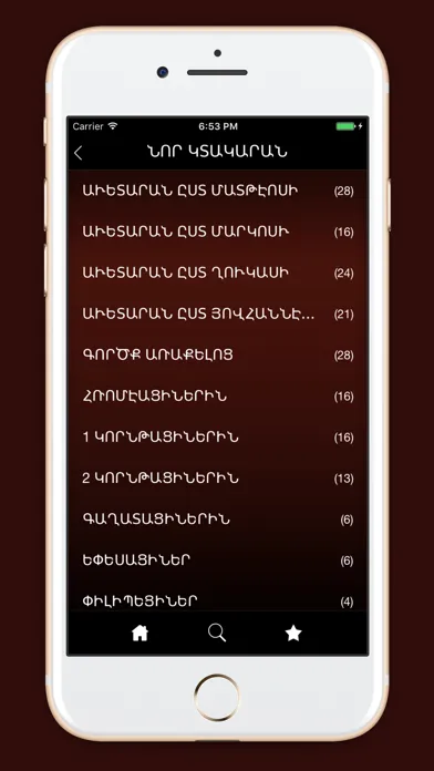 Capturas de tela do Armenian Holy Bible