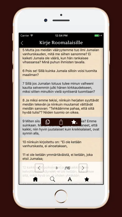 ภาพหน้าจอของ Pyhä Raamattu - Finnish Bible