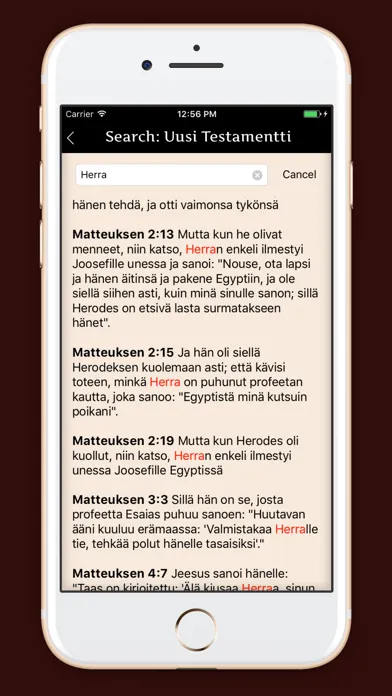 ภาพหน้าจอของ Pyhä Raamattu - Finnish Bible