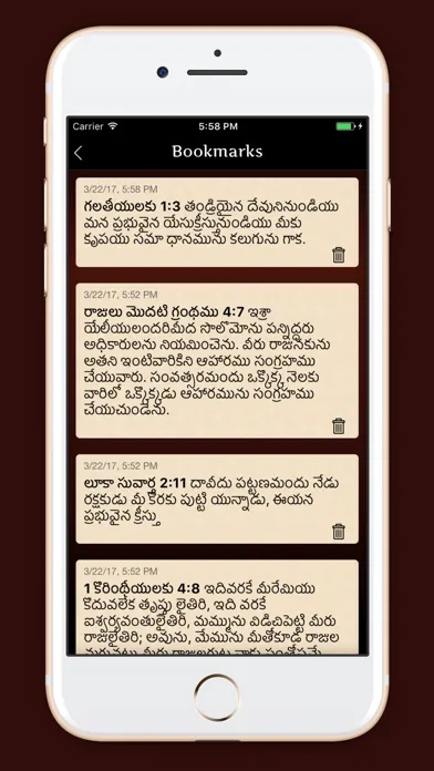 Capturas de tela do Telugu Bible Indian Version