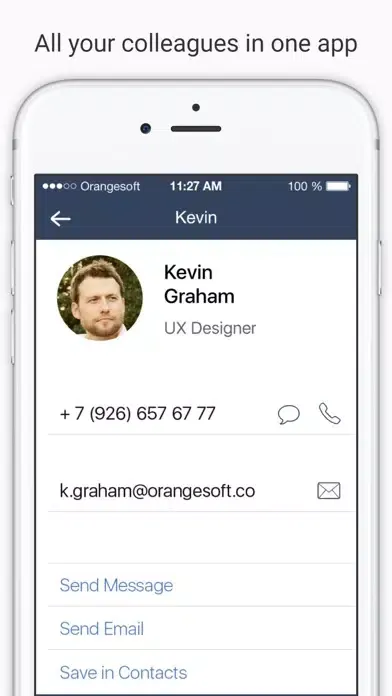 Contacter — your company private contact book Screenshots