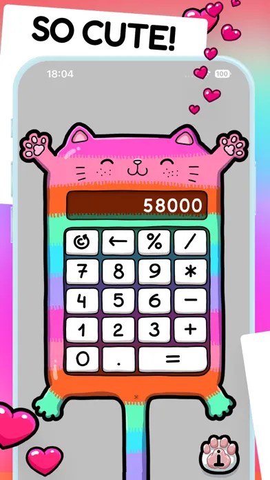 Cuteculator سکرین شاٹس