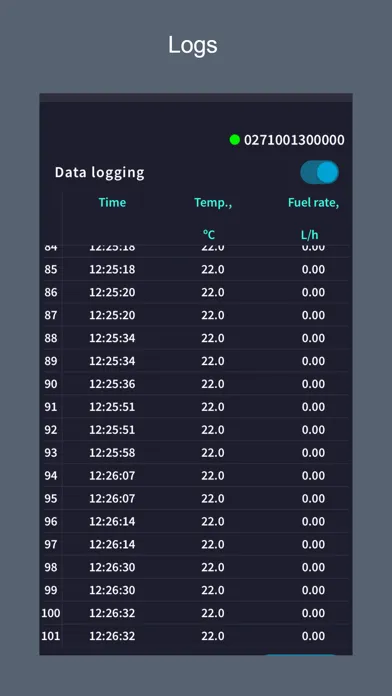 Fuel rate monitor スクリーンショット