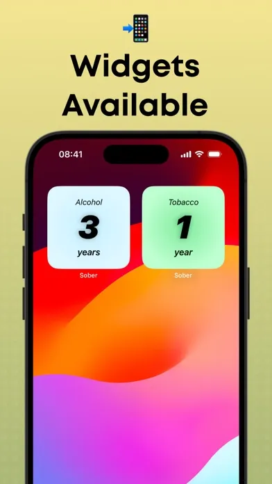 Ảnh chụp màn hình của Sober . Addiction Tracker