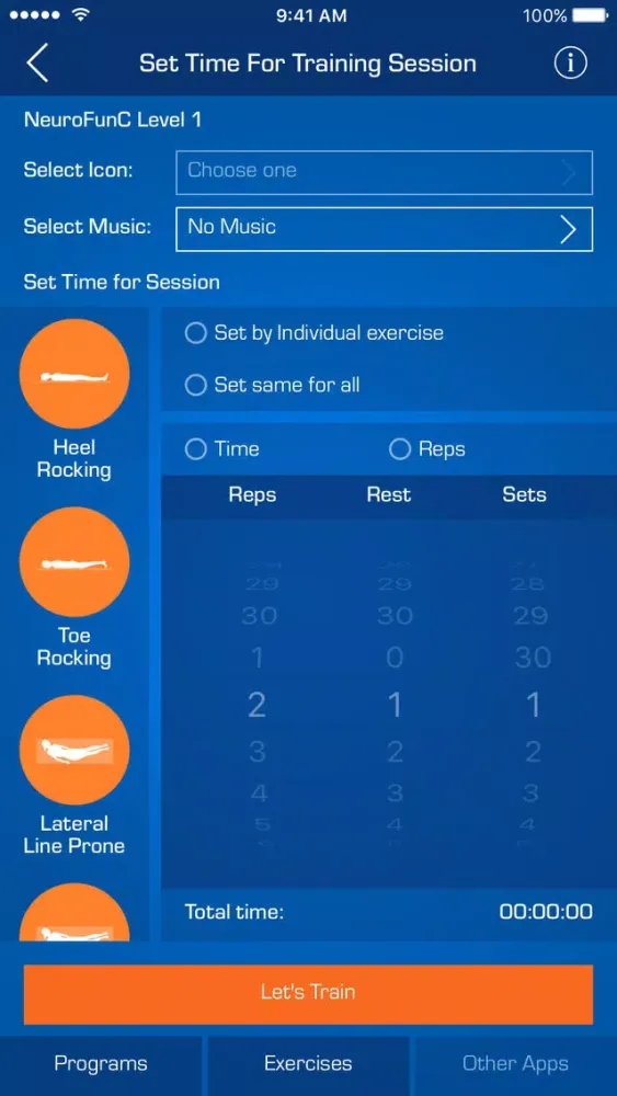 Neuro FunC-tional Training for All Screenshots