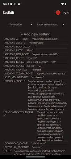 SetEdit SettingsDatabaseEditor Screenshots