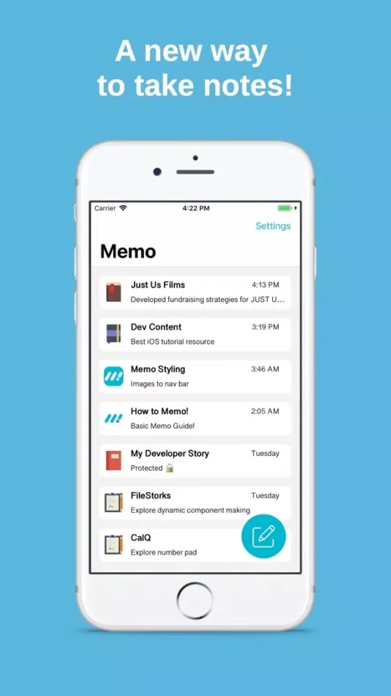 Capturas de pantalla de Memo - A Better Notes App!