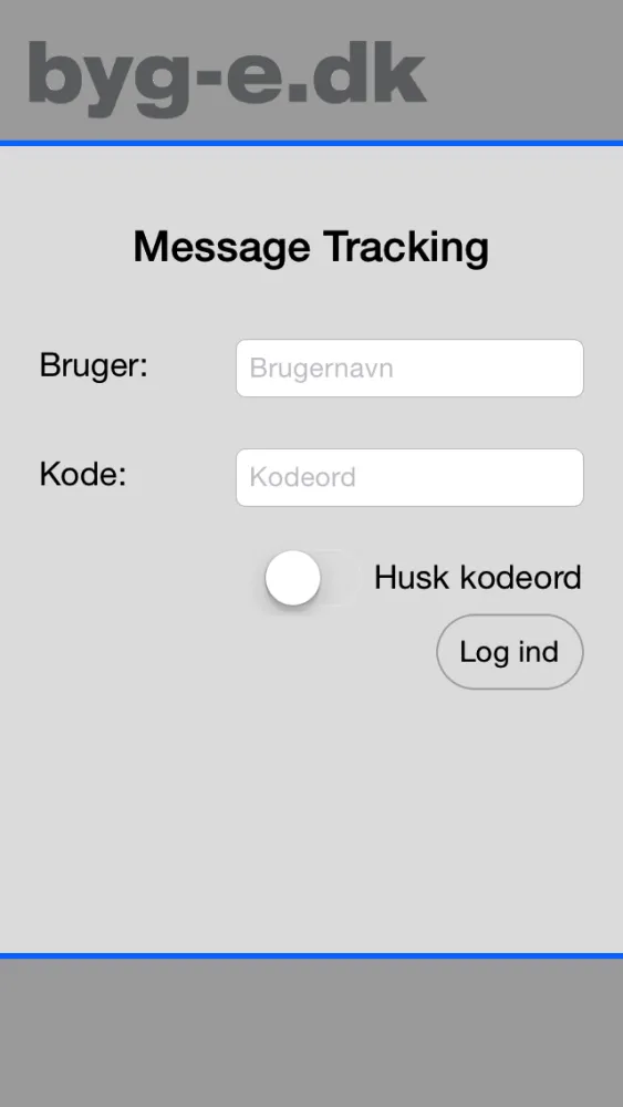 byg-e Message Tracking Screenshots