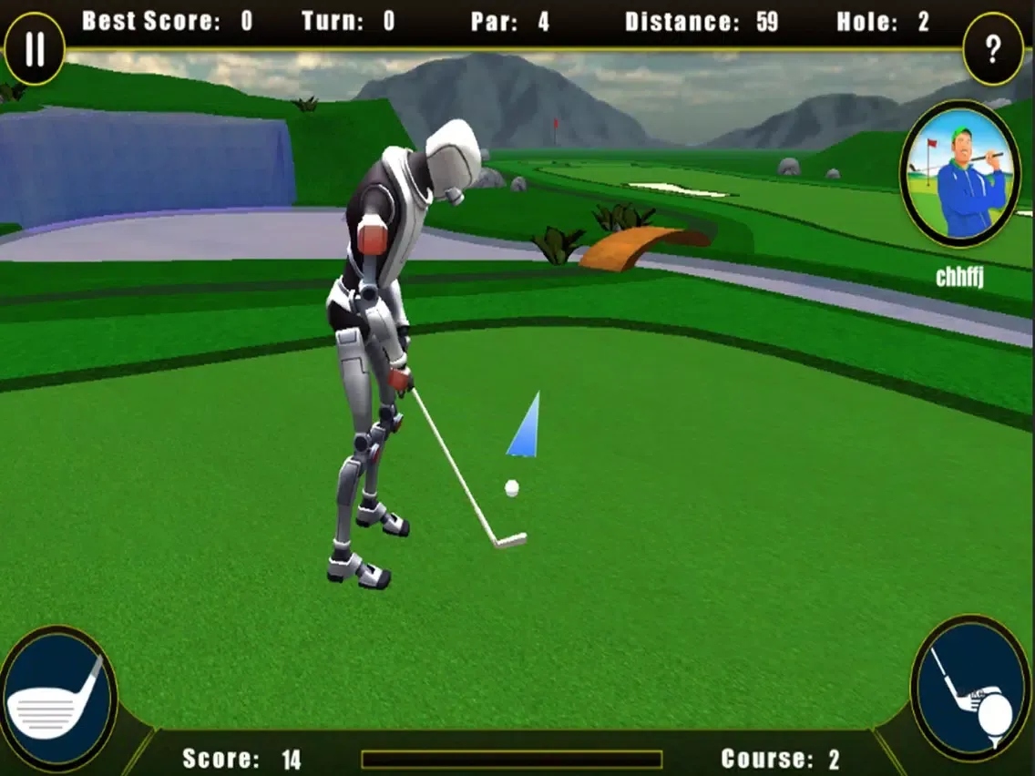 Capturas de tela do Real Golf Super Star Pro iPad 