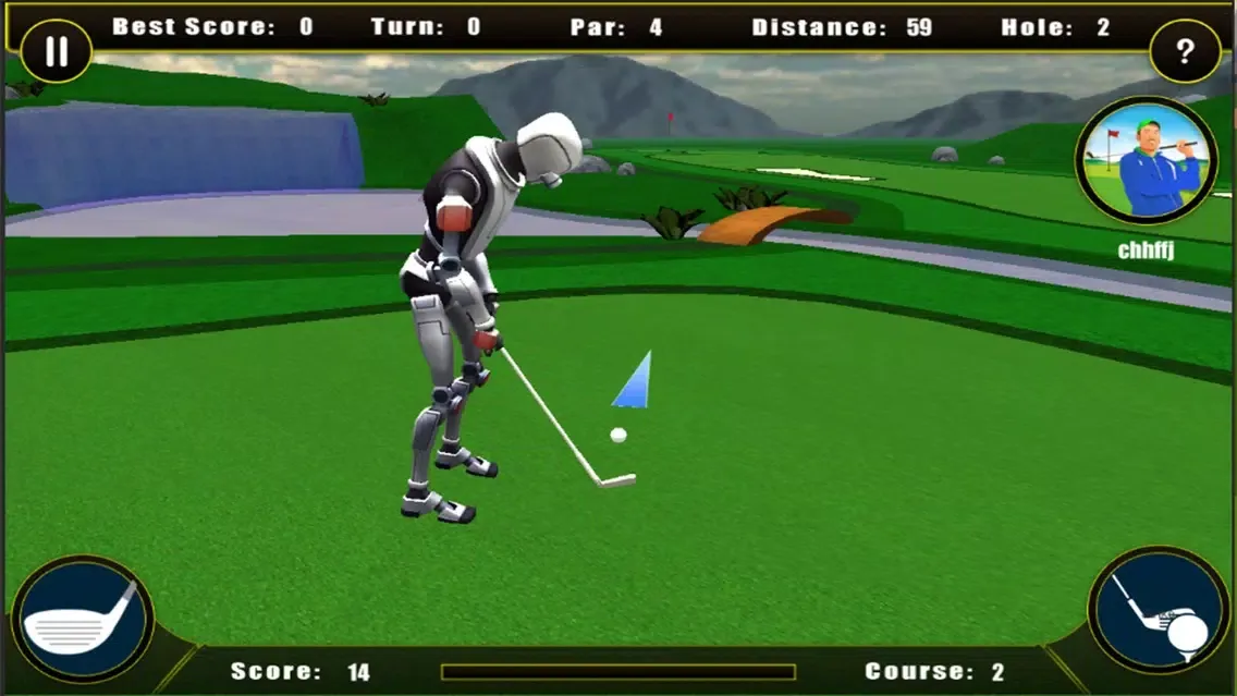 Capturas de tela do Real Golf Super Star Pro