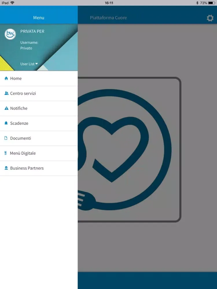 Capturas de pantalla de Cuore Menù iPad 