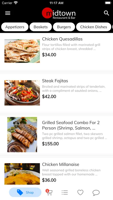 Midtown Restaurant Screenshots