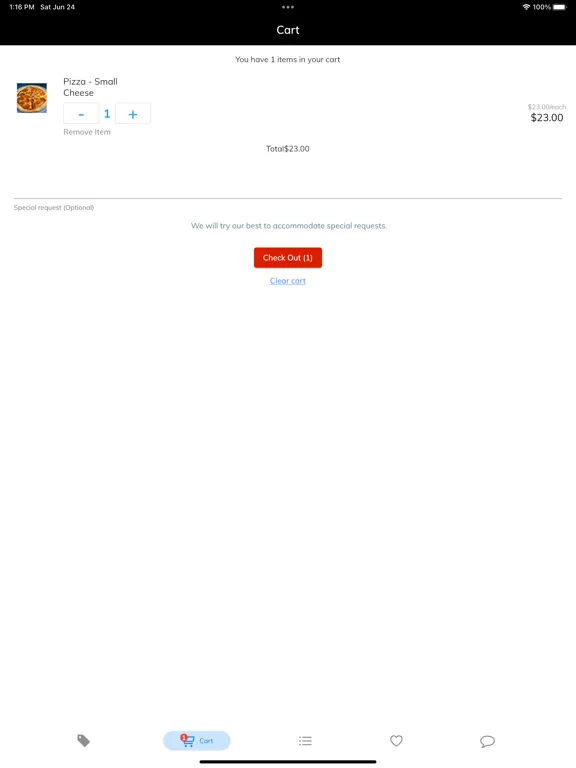 Moe's Pizza iPad  Ekran Görüntüleri