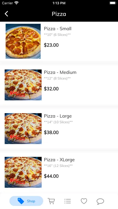 Moe's Pizza Ekran Görüntüleri