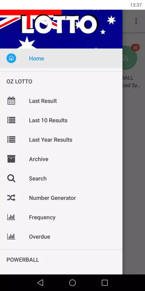 Australia Lotto Results Screenshots