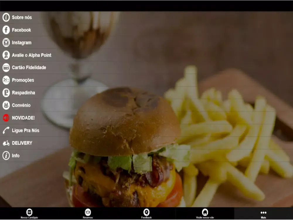 Tangkapan layar Alpha Point iPad 