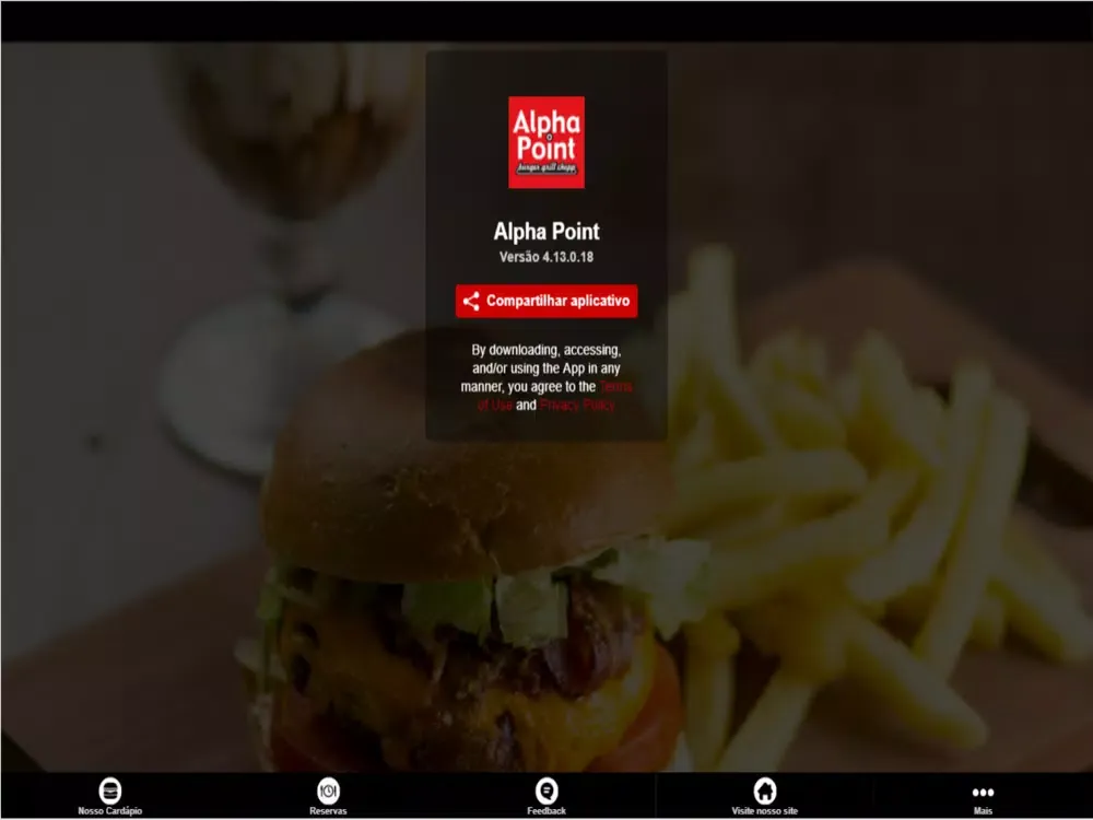 Tangkapan layar Alpha Point iPad 