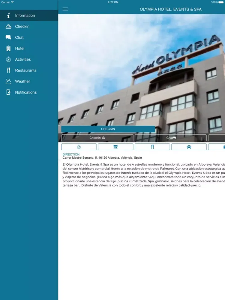 Zrzuty ekranu Olympia Hotel, Events & Spa iPad 