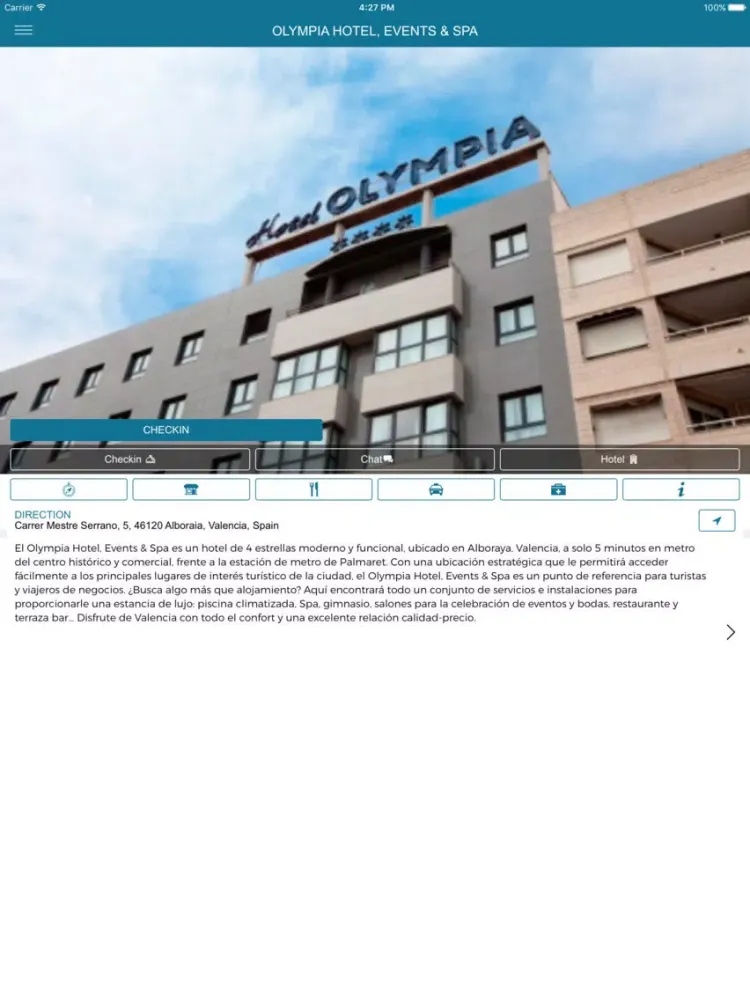 Zrzuty ekranu Olympia Hotel, Events & Spa iPad 