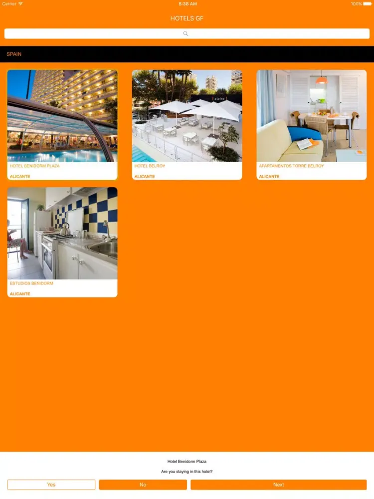 Captures d'écran de Hoteles GF Benidorm iPad 