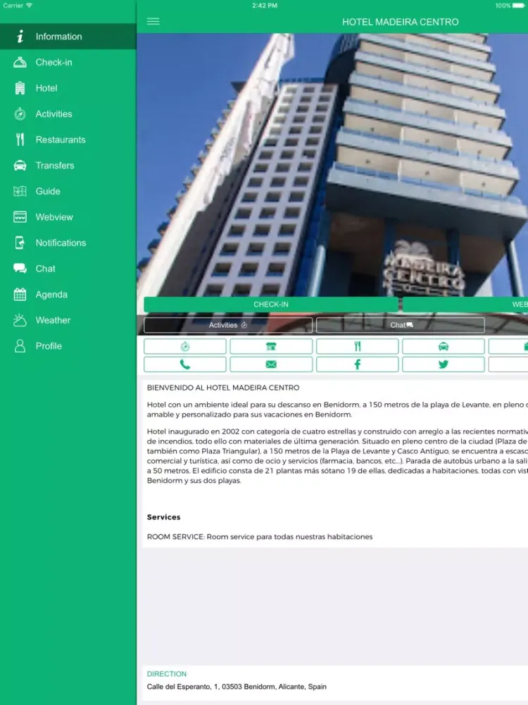 Hotel Madeira iPad  স্ক্রিনশট