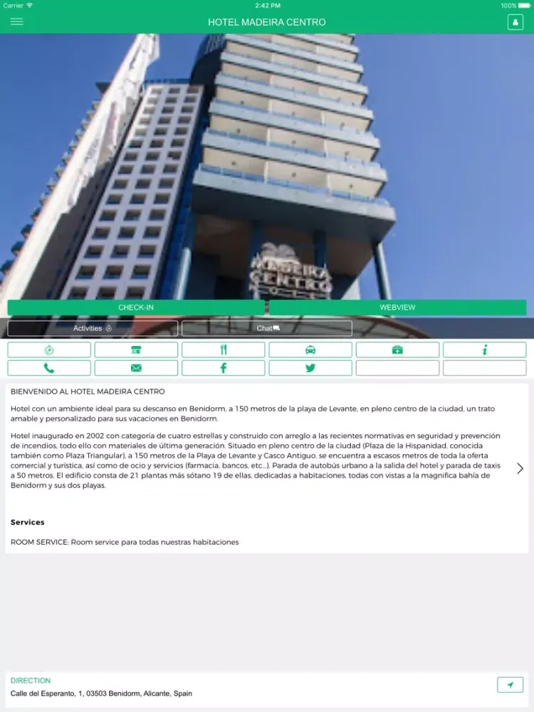 Hotel Madeira iPad  স্ক্রিনশট