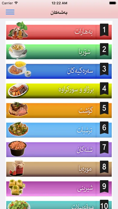 خواردنە بەتامەكان Screenshots