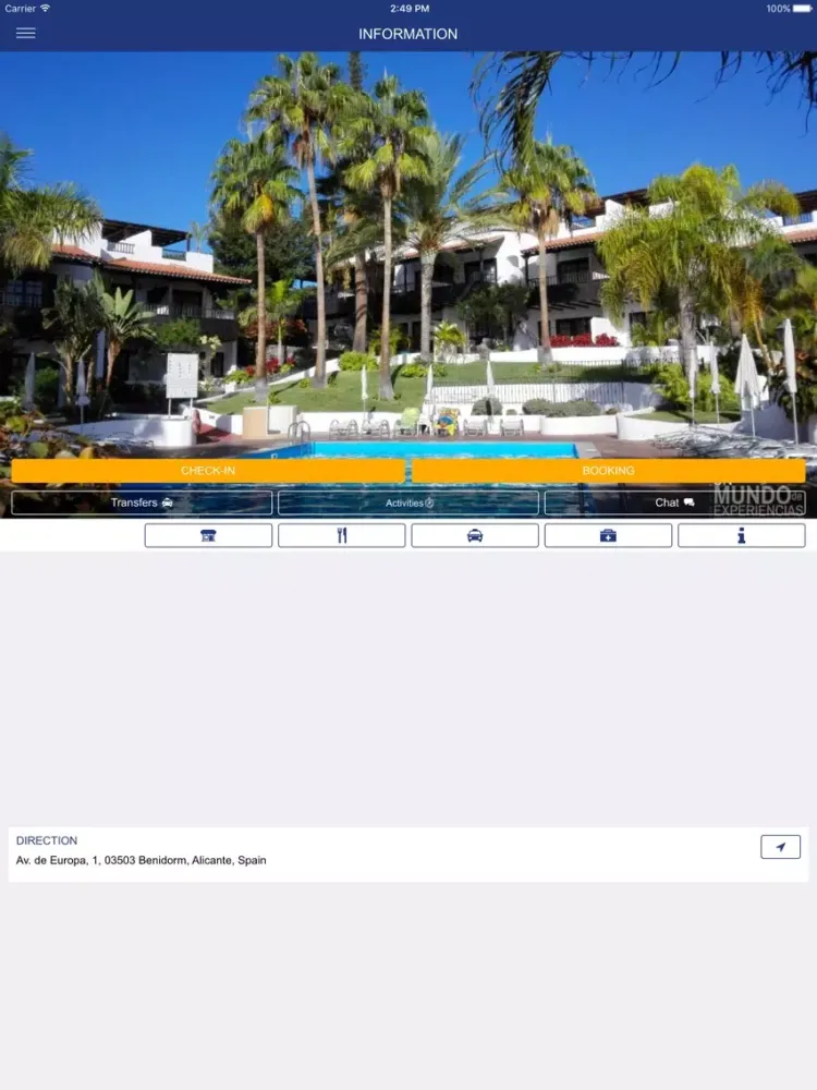 Hotel Cimbel iPad 应用截图