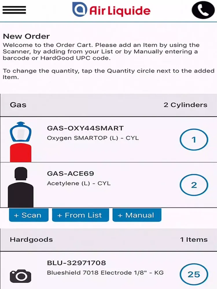 Air Liquide mobile application iPad  स्क्रीनशॉट